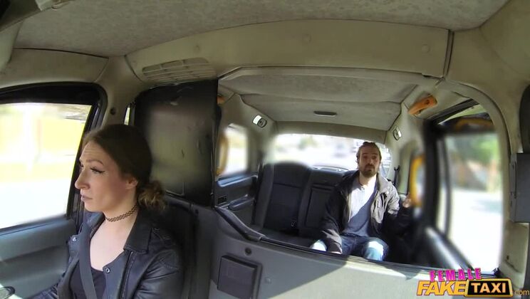 Sexy driver gets some student cock