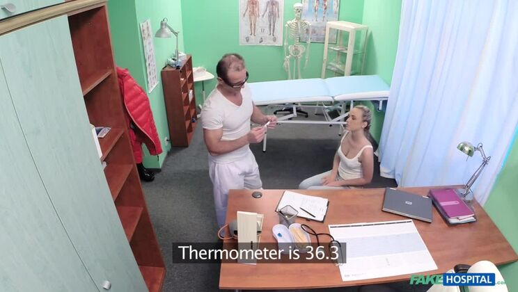 Hot blonde loves the doctors muscles and smooth talking charm