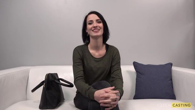 Elegant Anna: Ink-Kissed Brunette