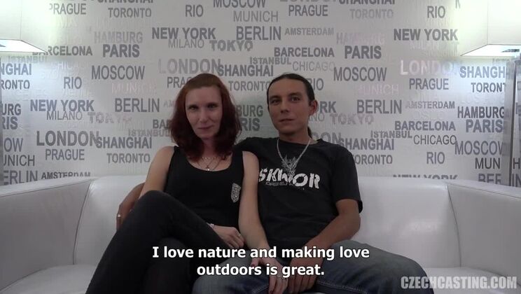 Redhead Threesome with Hanka & Honza