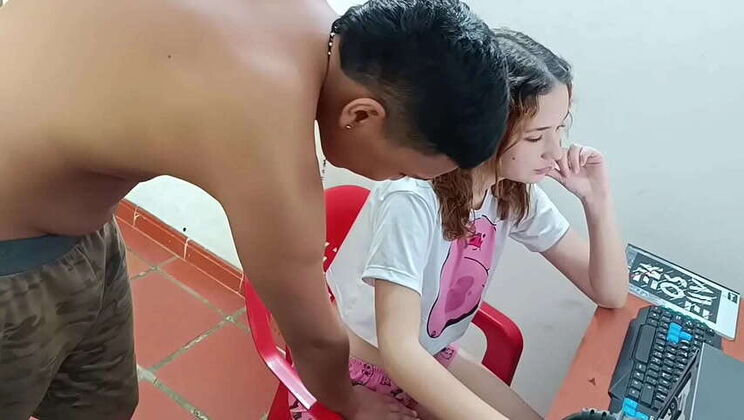 Neighbor, Come Over! Drop Everything and Suck My Big Cock - Spanish Amateur Porn