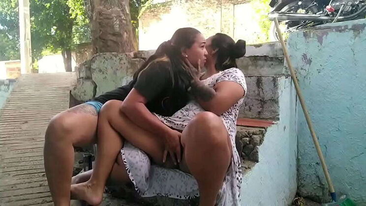 Elderly Woman Disturbed during Trade, Young Lesbian Interrupts to Oralize Her Mature Pussy