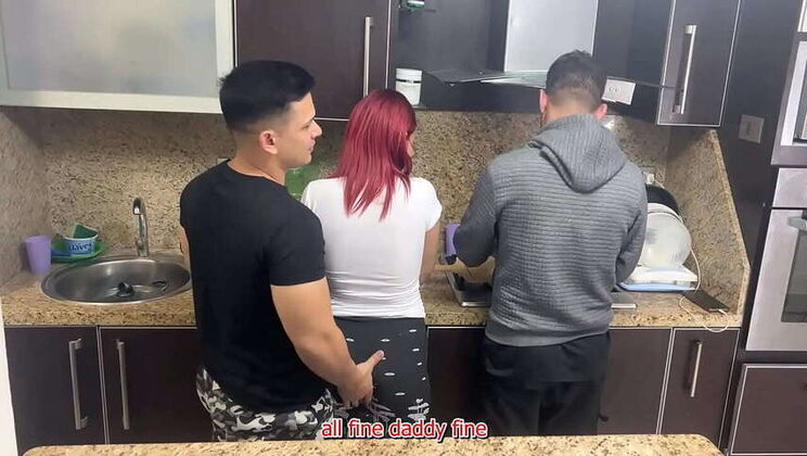Cheating Wife Gets Groped While Husband Cooks: NTR Cuckold Experience with Yostin Quiles & Palomino Vergara