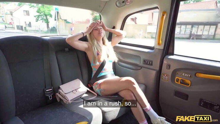 Phony Cab Ride with Curvy Blonde Irina Cage: A Naughty Airport Encounter