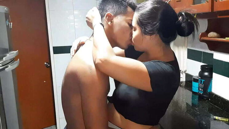 The lusty maidservant sucks my rigid dick