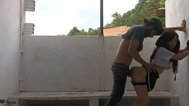 My Neighbor Came Over for a Fuck and I Just Had to Give In - Cum on Pussy - Full Story