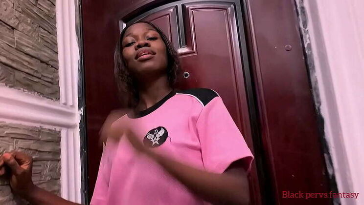 Flexible ebony teen savoring intense anal and vaginal sex
