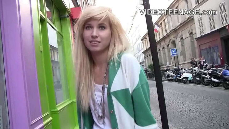 Timid Blonde Teen's First Nude Casting Audition