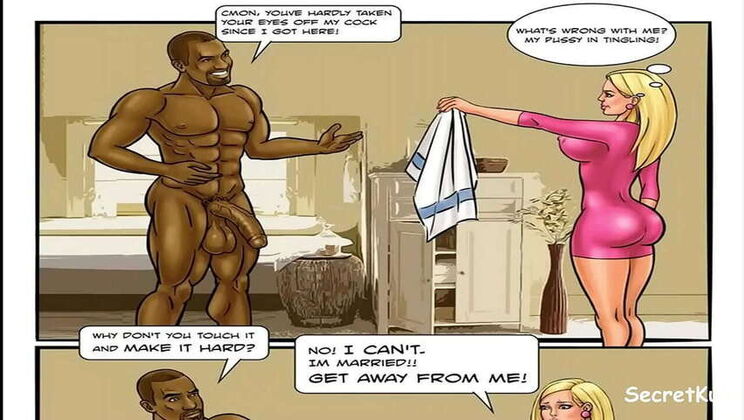 Black Stallion's Allure: Cohort Caught Betraying, Compelled to Share Spouse with Large-Cocked African Lover to Conceal Indiscretion