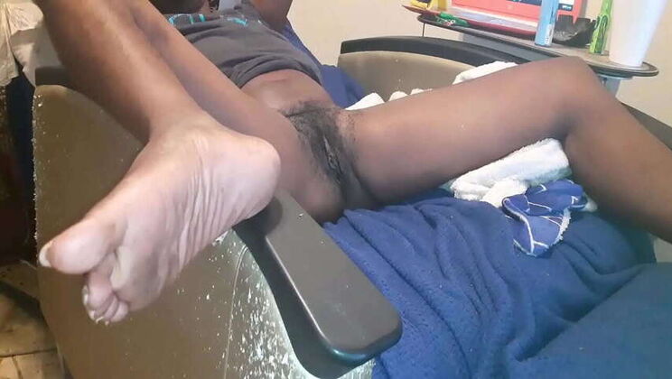 Amateur Ebony MILF with Big Booty & Hairy Pussy Ready for Action