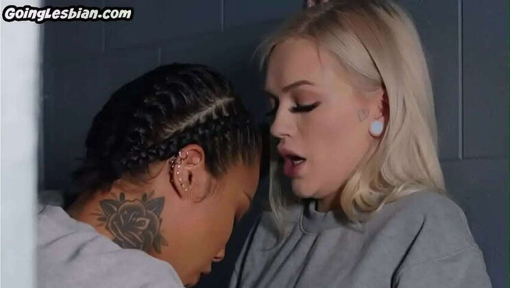 Ebony Lesbian Ink: Scissoring & Pussy Eating in Prison After 69