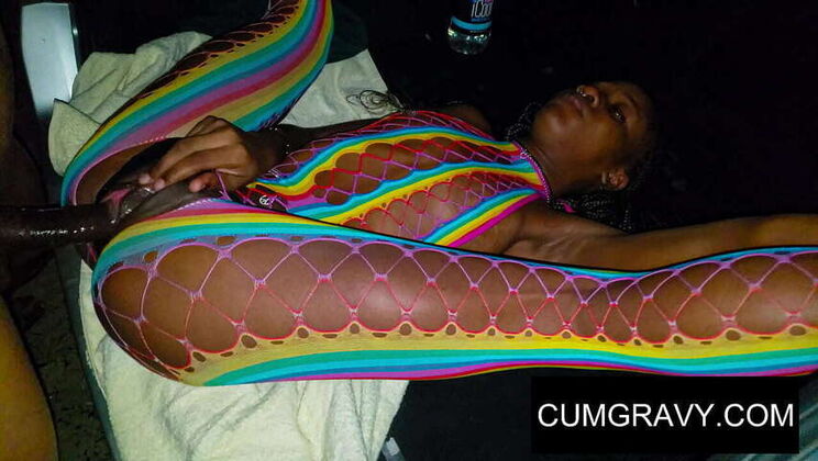 Ebony MILF Seductivedemon Hardcore Beach Action