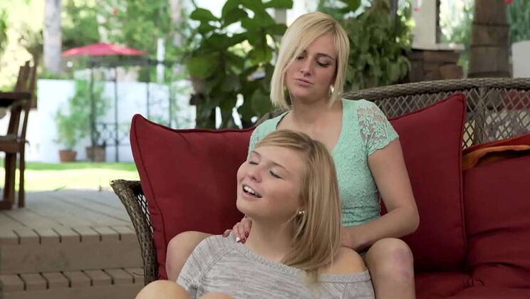 Step-Sisters Kate England and Melissa May: A Lesbian Encounter