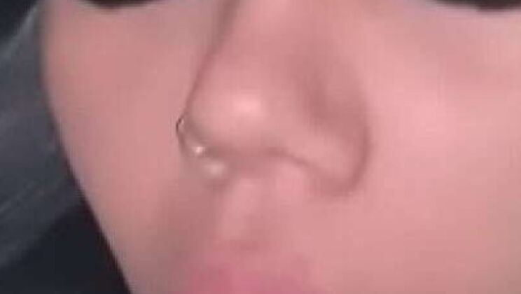 Naughty Brunette Gives Sensual Blowjob to Client