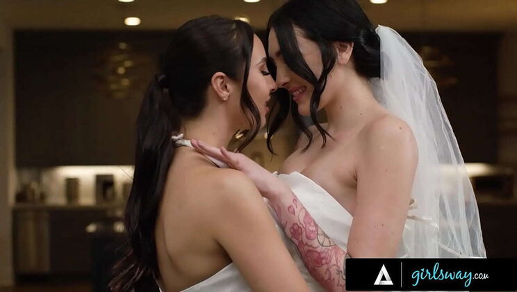 Lesbian Hotties Charlotte Sins & Melissa Stratton Get Married in Sexy Fantasy