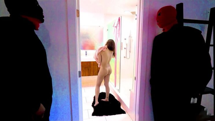 Young Kira Perez takes two big black cocks in a wild threesome