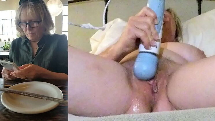 Sexy Granny Marierocks Caught Masturbating in Public - Hot Gilf Orgasm