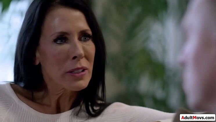 Stepmom Reagan Foxx Watches Step Son Alex Mack Jerk Off in Front of Her