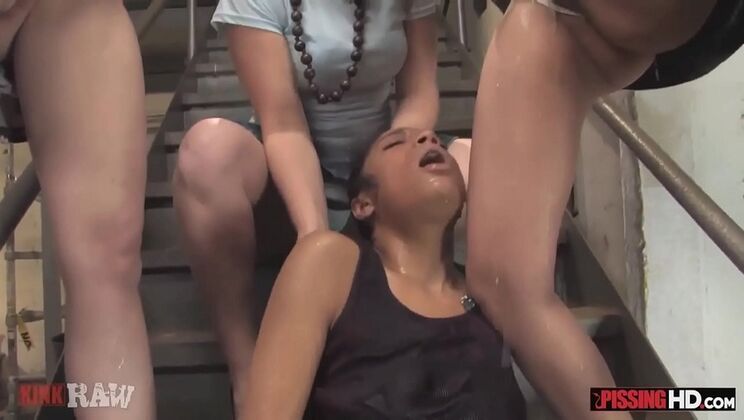 Lesbian Piss Orgy with Sophia - Shaved Pussies, High Heels & Golden Showers