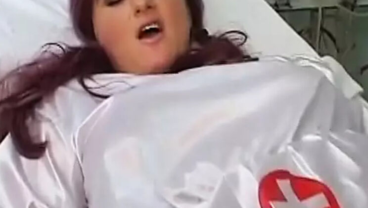 Busty German Redhead Nurse Fucks Patient Hard in Uniform