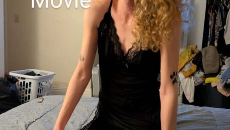 Hot Blonde MILF Gets Spoiled and Creampied in Black Lingerie - Part 3