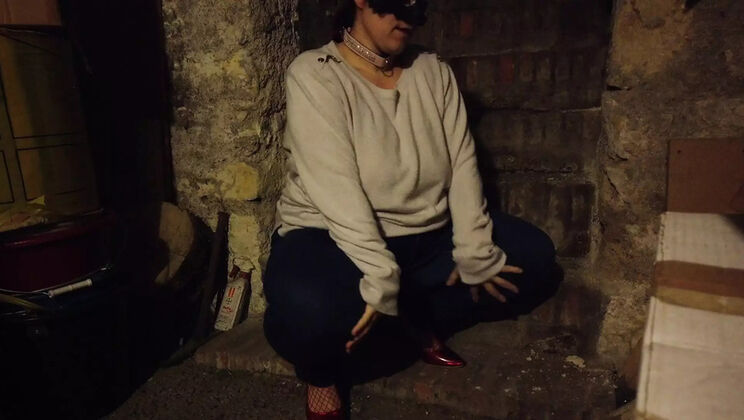 Maria Espino's Real Homemade Pleasure in a Cellar - Submissive Slut Gets Dominated