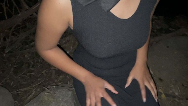 Hot Indian Bhabhi with Big Ass Fucked Hard in Jungle at Night - Desi Sex Fantasy