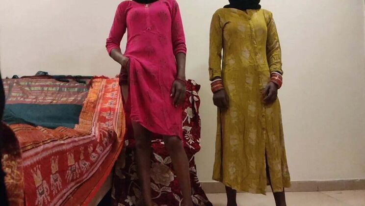 Real Desi Village Threesome: Housewife and Step Sister Hot Sex Full Video