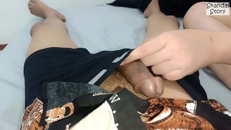 Stepsister's Naughty Hands Love Giving Blowjobs - Asian Teen Deep Throat Fun