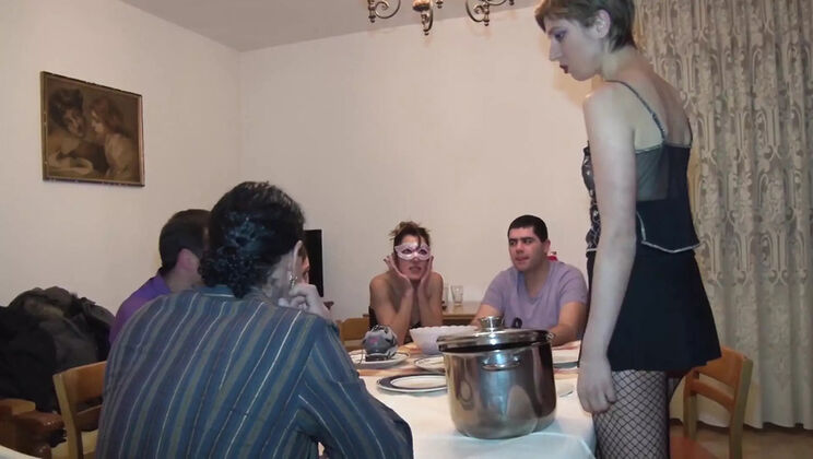 Secret Dinner: Alex Magni Sucks and Swallows Cum in HD