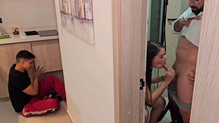Hot Colombian Maid Fucks Behind Hubby's Back - EmaRibeiro & AivanPutin