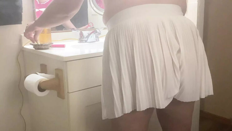 Blonde MILF Sallylittle75 Takes Big Cock Anal in Bathroom