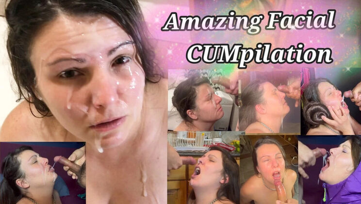 Huge Cumshot Compilation - Hot Amateur Blowjob & Facial Swallow