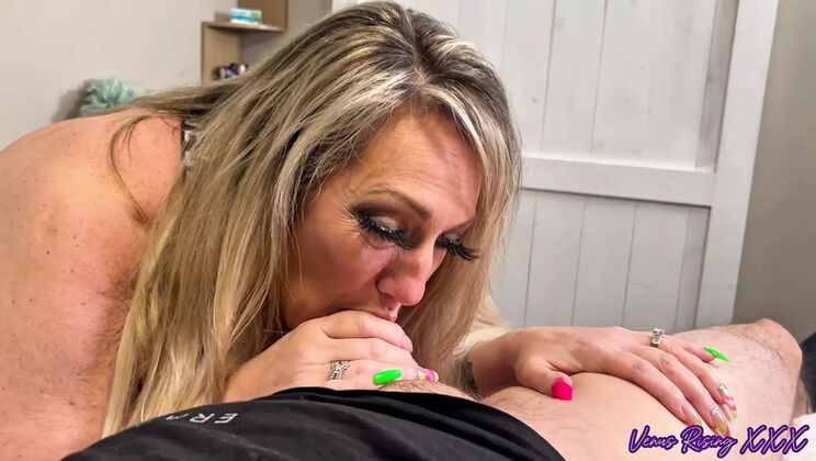 Blonde MILF Venus Rising Gets Huge Facial Cumshot - Big Natural Tits POV