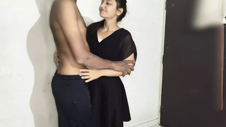 Hot Indian College Girl in Black Suit - Tight Pussy Fucked Hard by BBC