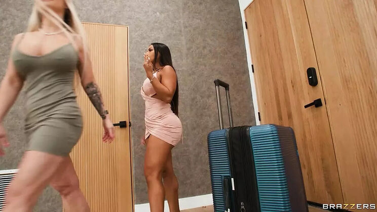 Threesome Fun with Katalina Kyle & Brandy Salazar - Big Tits, Blowjob & Cumshot