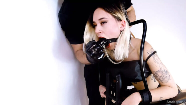 Hardcore BDSM with AnaKatana - Tied Up & Forced to Cum with Hitachi in Heavy Bondage