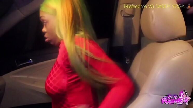 Teen Ebony with Big Booty Rides BBC in Hot Car Hookup