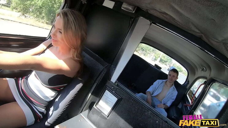 Shalina Devine Rides Customer's Face & Cums Hard - Fake Taxi POV Blowjob & Creampie