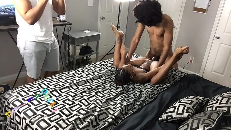 Petite Teen B. Breezy Struggles with Huge Black Cock - Intense Blowjob & Cumshot