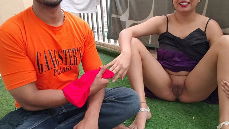 Desi Bhabhi Fucks Hard - Outdoor Card Game Turns Sexy - Hindi Dirty Talk