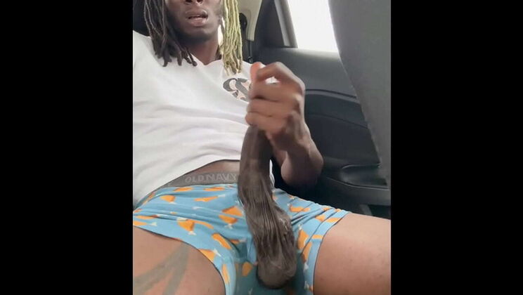 Public Parking BBC Solo Masturbation - Mrblvckrose Big Load Cumshot