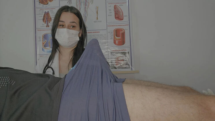 Hot Nurse Gives Deep Throat Blowjob to Patient with Hard Cock - 4K Porn