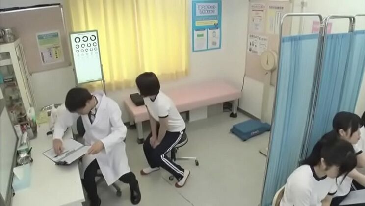 Hot Doctor Gives Student a Full Body Checkup - Health Exam Turns Steamy