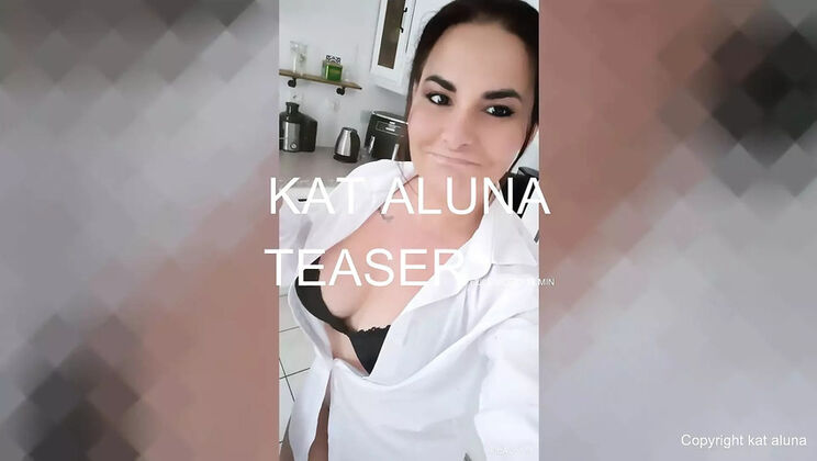 Hot Latina Kat Aluna Gives Anal Footjob in Lingerie - POV Blowjob & Cumshot