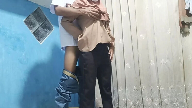 Sexy Hijab Teacher Rania Fucks Student After Class - Big Natural Tits, Doggy Style