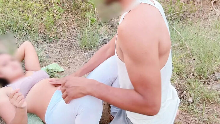 Hot Indian village teen Lust Suman gets wild in jungle outdoor sex with big cock