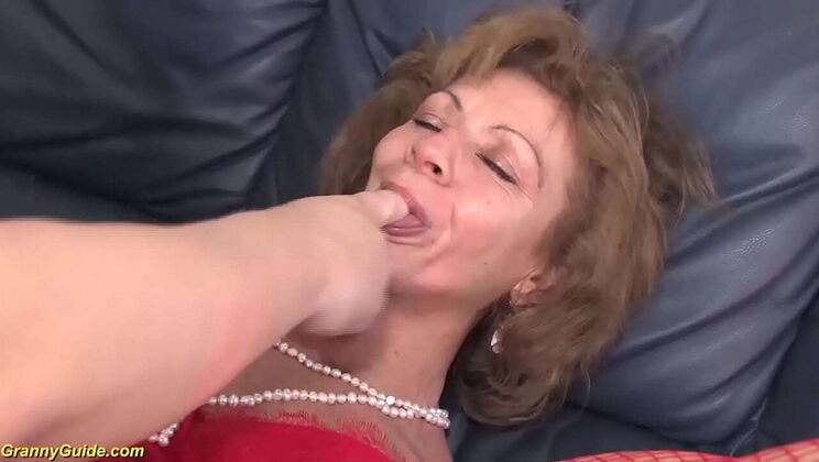 76-Year-Old Ugly Granny First Time Deep Anal with Step-Grandson - Rough Mature Fuck