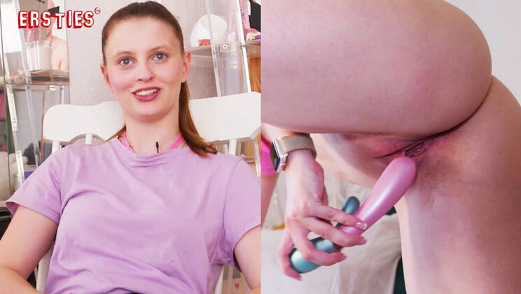 Cute Redhead Skylar S Plays with Vibrator on Her Shaved Pussy - Solo Masturbation