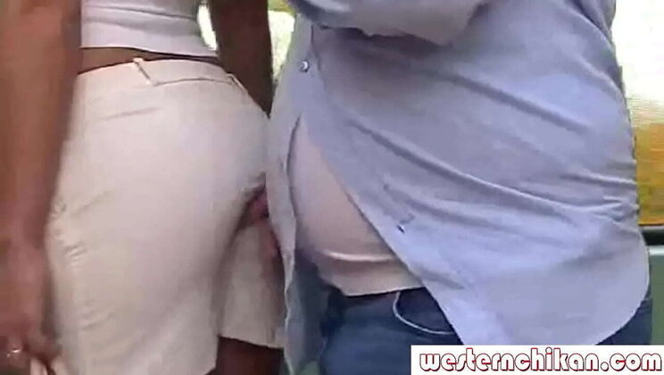 Hot Business Woman Gets Groped on Bus - Angelina Love & Tim Wetman